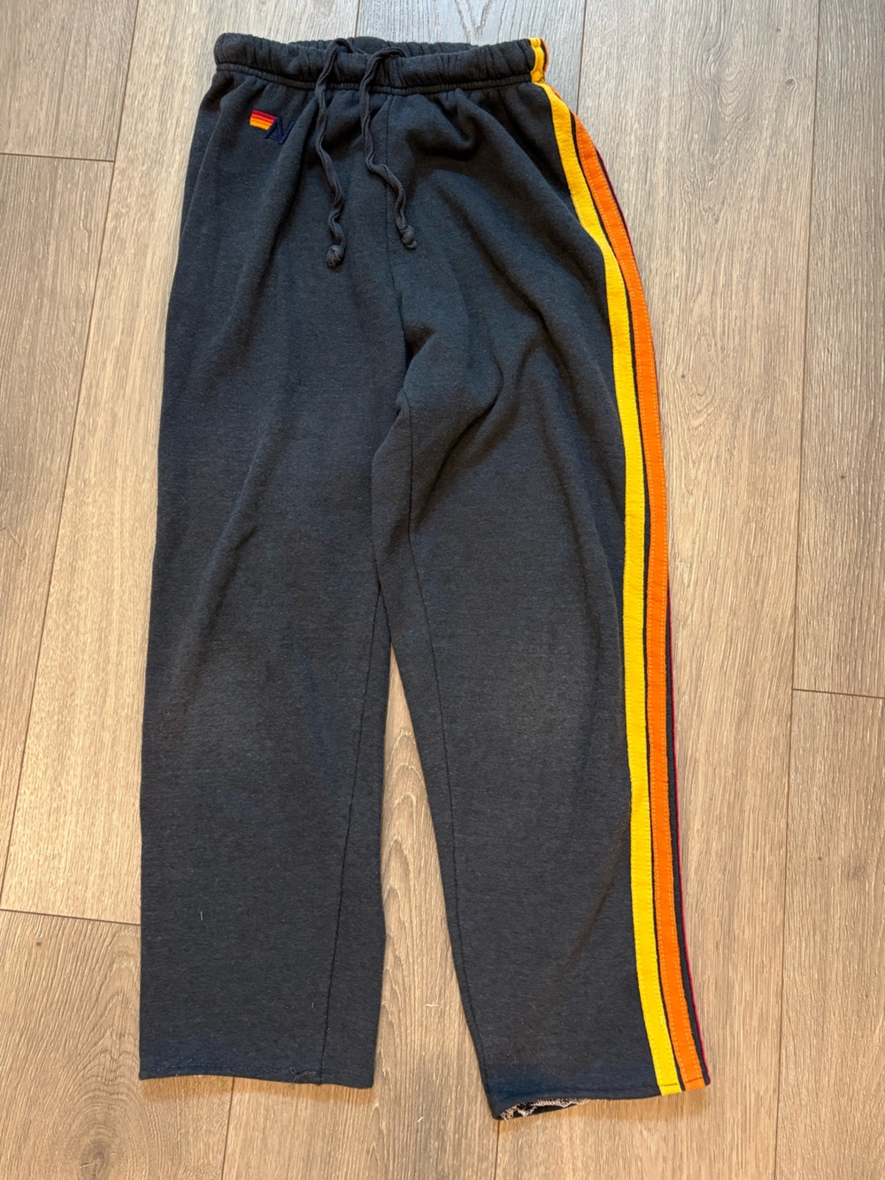 Aviator Nation rainbow 5 Stripe Sweats Size XS